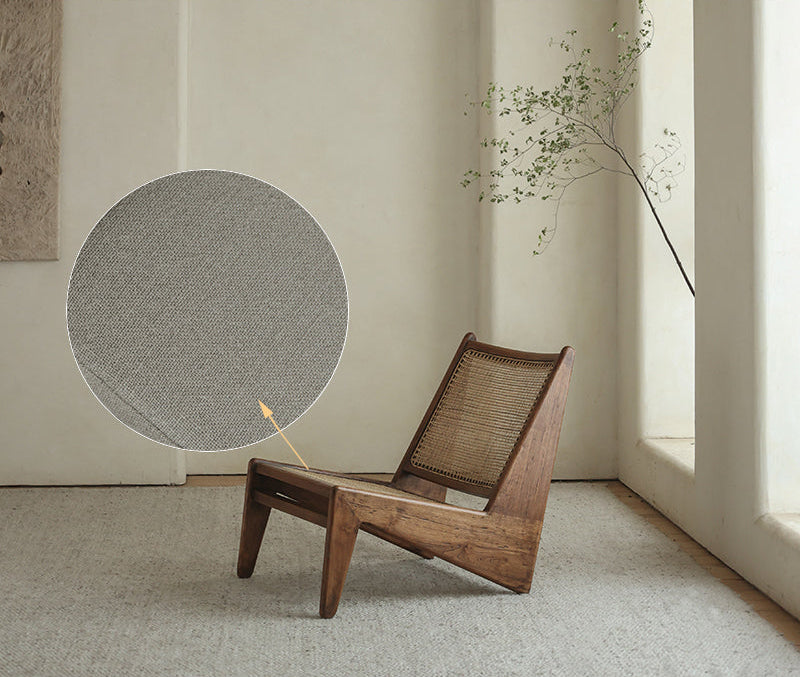 Chandigarh chair, rattan wood furniture, modernist wooden furniture, handwoven armchair, solid wood dining chair, minimalist home decor, mid-century design