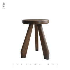 koto stool, round wood stool, japanese minimalist furniture, wabi sabi furniture, solid wood stool, handmade wooden furniture, accent stool, piexlculpt studio, modern wood decor, small wooden stool