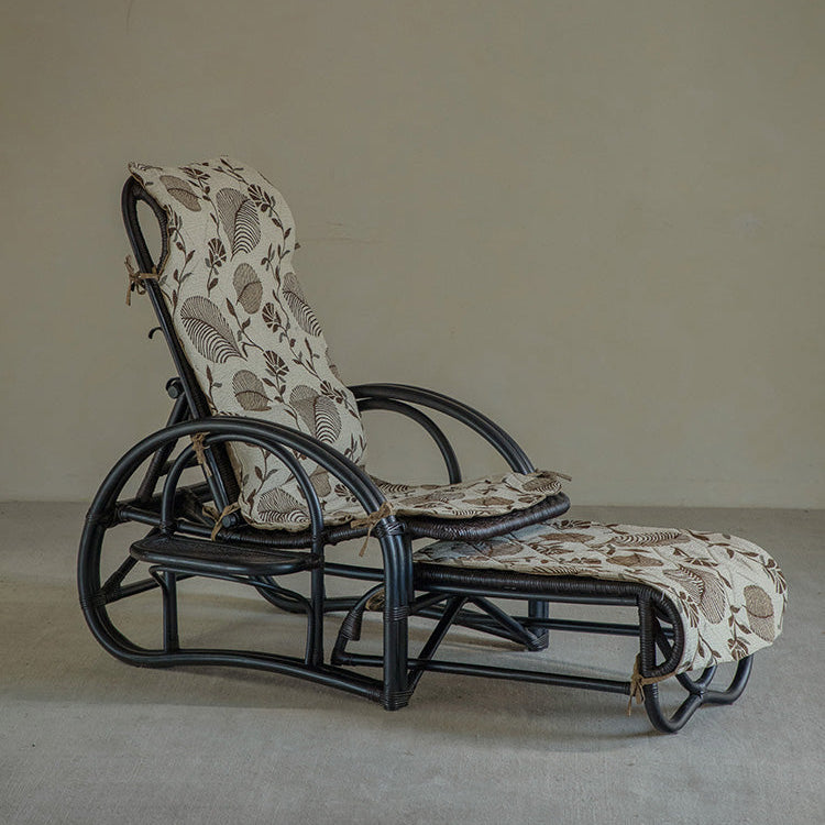 rattan recliner, rattan lounge chair, handwoven rattan furniture, vintage rattan chair, bamboo recliner, natural rattan seat, handcrafted rattan lounger, boho rattan furniture, southeast asian furniture