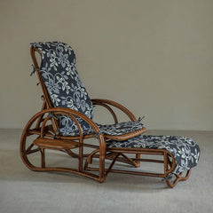rattan recliner, rattan lounge chair, handwoven rattan furniture, vintage rattan chair, bamboo recliner, natural rattan seat, handcrafted rattan lounger, boho rattan furniture, southeast asian furniture