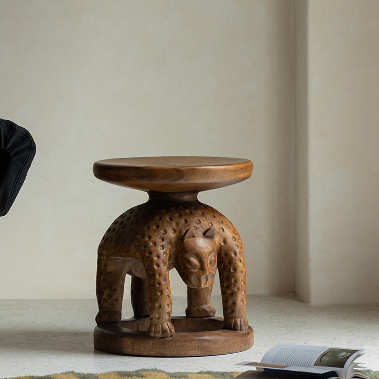 Senufo stool, African wood carving, tribal furniture, hand carved stool, wooden sculpture table, primitive design furniture, solid wood accent stool, piexlculpt