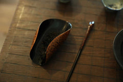 Bamboo Root Lacquer Tea Scoop