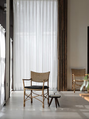 rattan dining chair, rattan armchair, tropical bistro chair, handwoven rattan furniture, natural rattan dining chair, bohemian furniture, rattan patio chair, tropical style chair