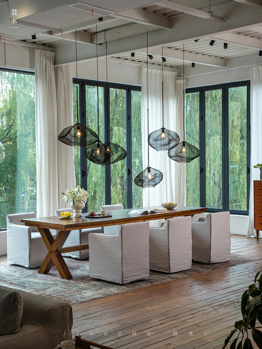 kaze dining table, solid teak table, large wood table, wabi sabi furniture, handcrafted wooden dining table, japanese minimalist table, piexlculpt studio, long teak table, zen furniture, natural wood conference table