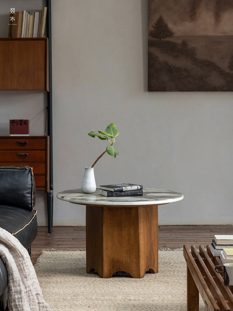 organic timber pillar, solid wood pedestal stand, rustic display table, handcrafted wooden pedestal, natural wood furniture, minimalist timber accent, wabi-sabi furniture, Piexlculpt studio