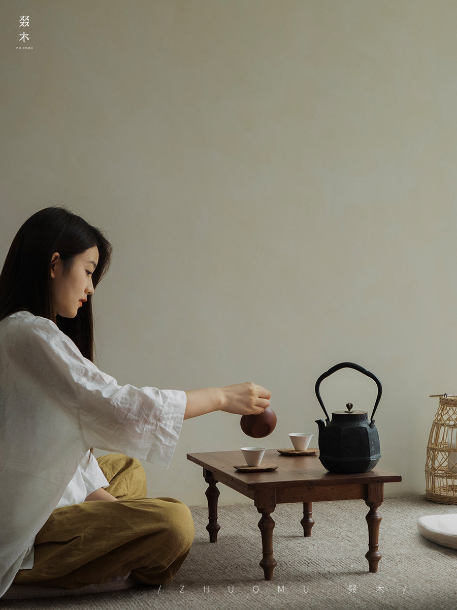 haru tea table, solid wood low table, japanese wabi sabi furniture, handcrafted tea table, minimalist wooden table, zen furniture, piexlculpt studio, meditation table, rustic teak low table, japanese style tea furniture
