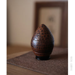 Bamboo Root Tea Caddy