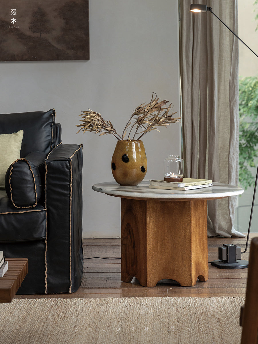 organic timber pillar, solid wood pedestal stand, rustic display table, handcrafted wooden pedestal, natural wood furniture, minimalist timber accent, wabi-sabi furniture, Piexlculpt studio