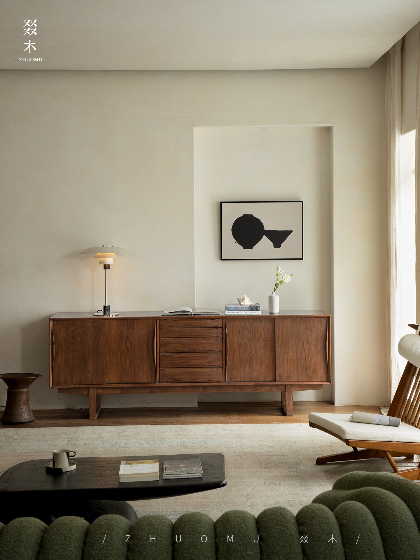 mid century teak sideboard, sliding door cabinet, danish modern credenza, handcrafted teak furniture, solid wood buffet, mcm furniture, minimalist teak console, vintage teak cabinet, artisan wood furniture