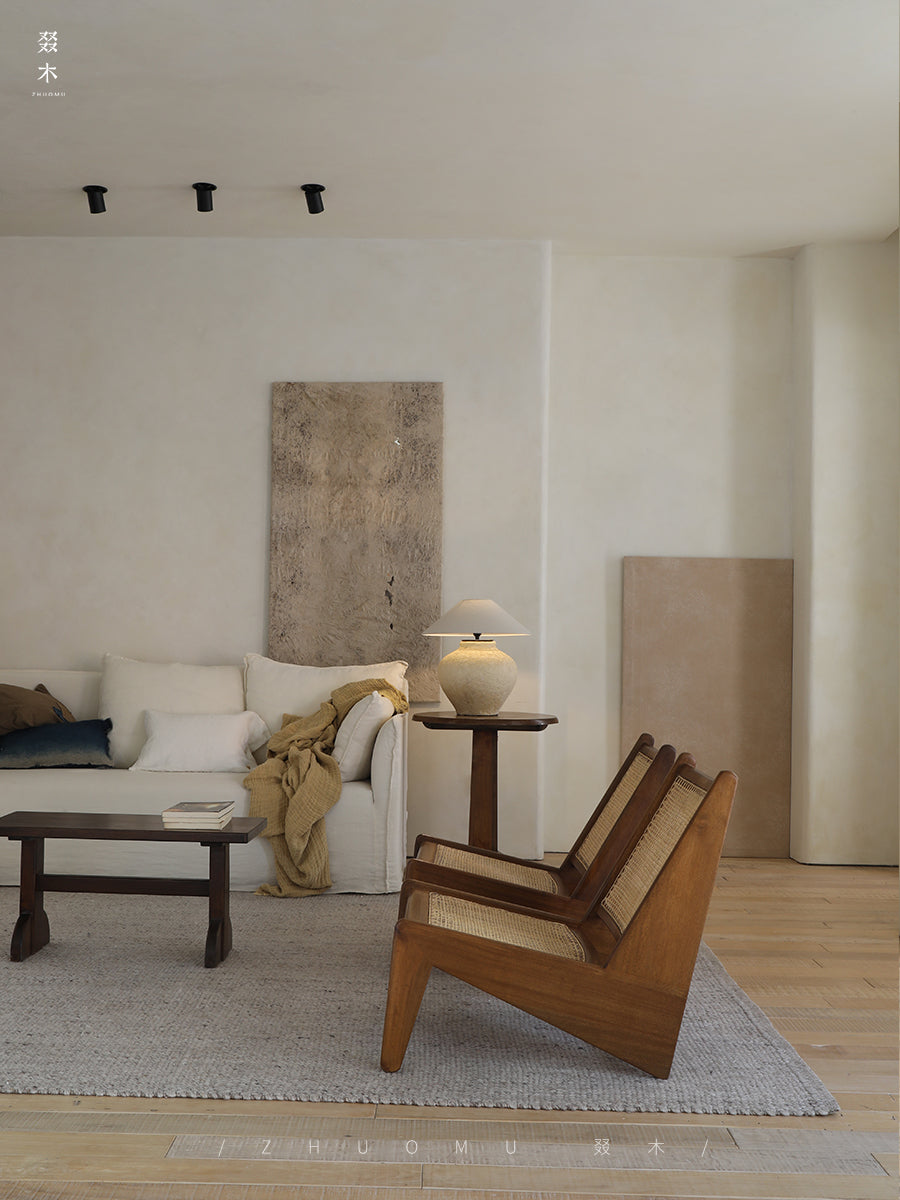 Chandigarh chair, rattan wood furniture, modernist wooden furniture, handwoven armchair, solid wood dining chair, minimalist home decor, mid-century design