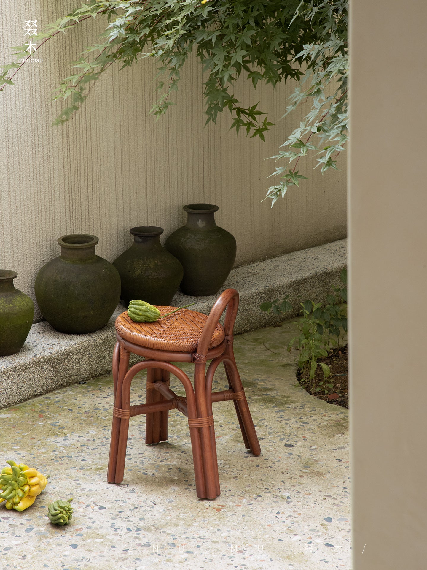 rattan stool, handwoven rattan stool, rattan carry stool, natural rattan furniture, portable stool, entryway stool, handcrafted seat, bohemian home decor