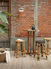 rattan bar stool, rattan high chair, handwoven rattan furniture, natural rattan bar stool, café furniture, handcrafted bar chair, bohemian interior design, artisan rattan stool