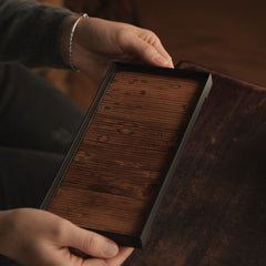 The Yunshi Bamboo Tray by Piexlculpt combines natural bamboo warmth with refined tin edging. Handcrafted with minimalist design and subtle textures, it embodies the quiet harmony of wabi-sabi aesthetics