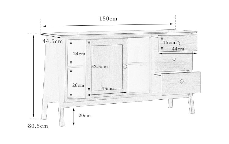 teak sideboard, sliding door buffet, solid wood cabinet, handcrafted teak furniture, minimalist dining storage, artisan wood furniture, wabi-sabi furniture, modern teak buffet, handmade solid wood sideboard