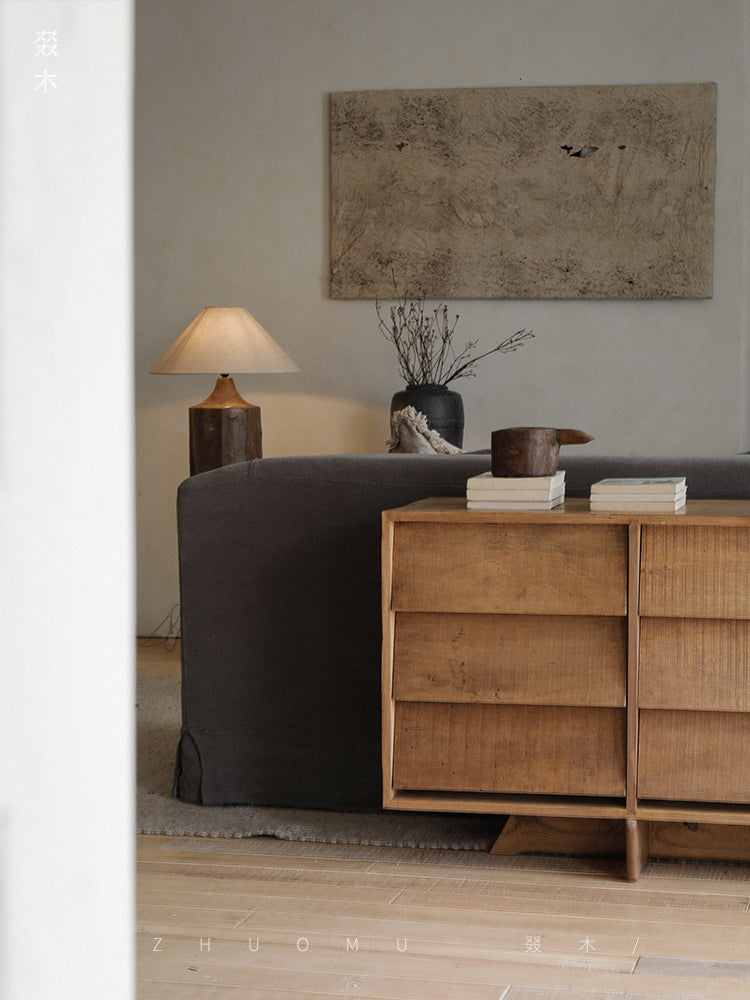 solid wood cabinet, reclaimed wood sideboard, vintage wood furniture, handmade wood storage, rustic sideboard, wabi-sabi furniture, reclaimed timber furniture, artisan wood cabinet, boho wood decor