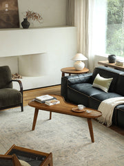 crescent coffee table, asymmetric table, solid wood furniture, handcrafted wood table, sculptural coffee table, organic furniture, wabi sabi furniture, minimalist furniture, piexlculpt studio