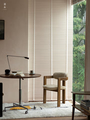 marais dining chair, boucle dining chair, french vintage furniture, mid century dining chair, solid wood chair, upholstered chair, wabi sabi furniture, piexlculpt studio, cozy minimalist furniture, modern farmhouse chair