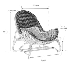 rattan lounge chair, rattan recliner, handwoven chair, natural rattan furniture, designer rattan chair, handmade lounge chair, bohemian home decor