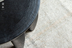 claw coffee table, solid wood coffee table, sculptural wood table, organic form table, handcrafted furniture, wabi sabi furniture, piexlculpt studio, round wooden table, low wood table, designer furniture