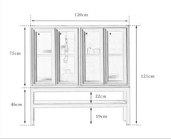 teak glass cabinet, high-leg display cabinet, solid wood showcase, handcrafted teak furniture, artisan wood cabinet, minimalist glass cabinet, wabi-sabi furniture, vintage teak display case, japanese scandi teak