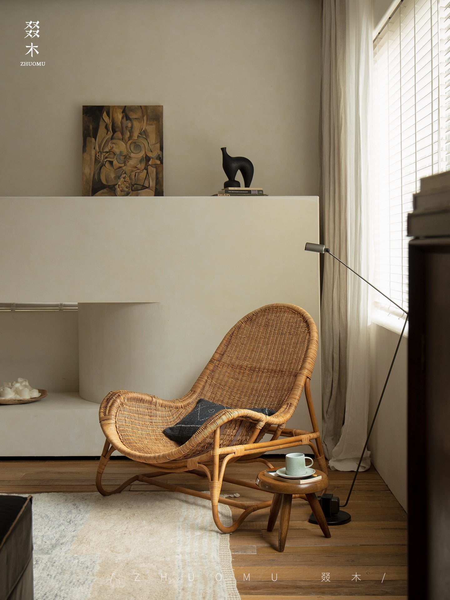 rattan lounge chair, rattan recliner, handwoven chair, natural rattan furniture, designer rattan chair, handmade lounge chair, bohemian home decor