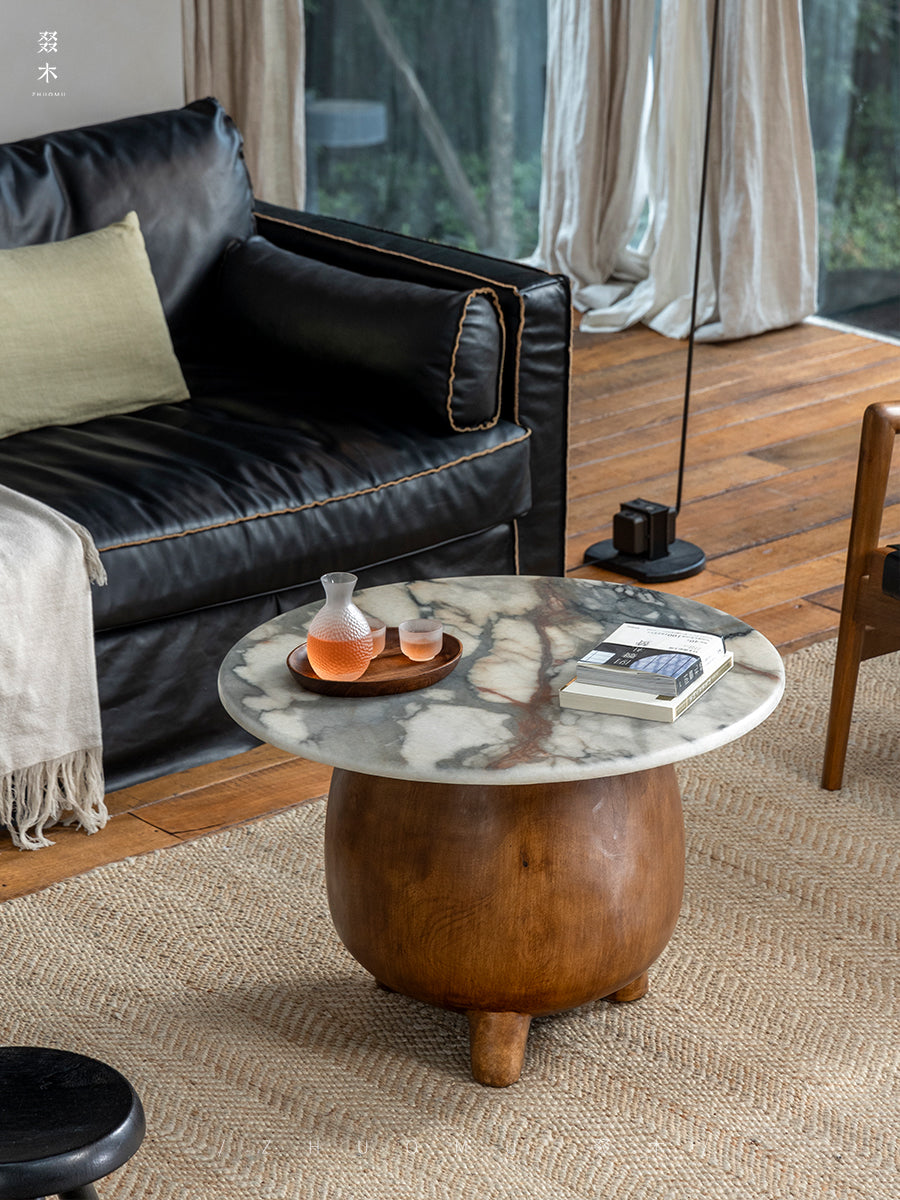 organic timber pillar, solid wood pedestal stand, rustic display table, handcrafted wooden pedestal, natural wood furniture, minimalist timber accent, wabi-sabi furniture, Piexlculpt studio