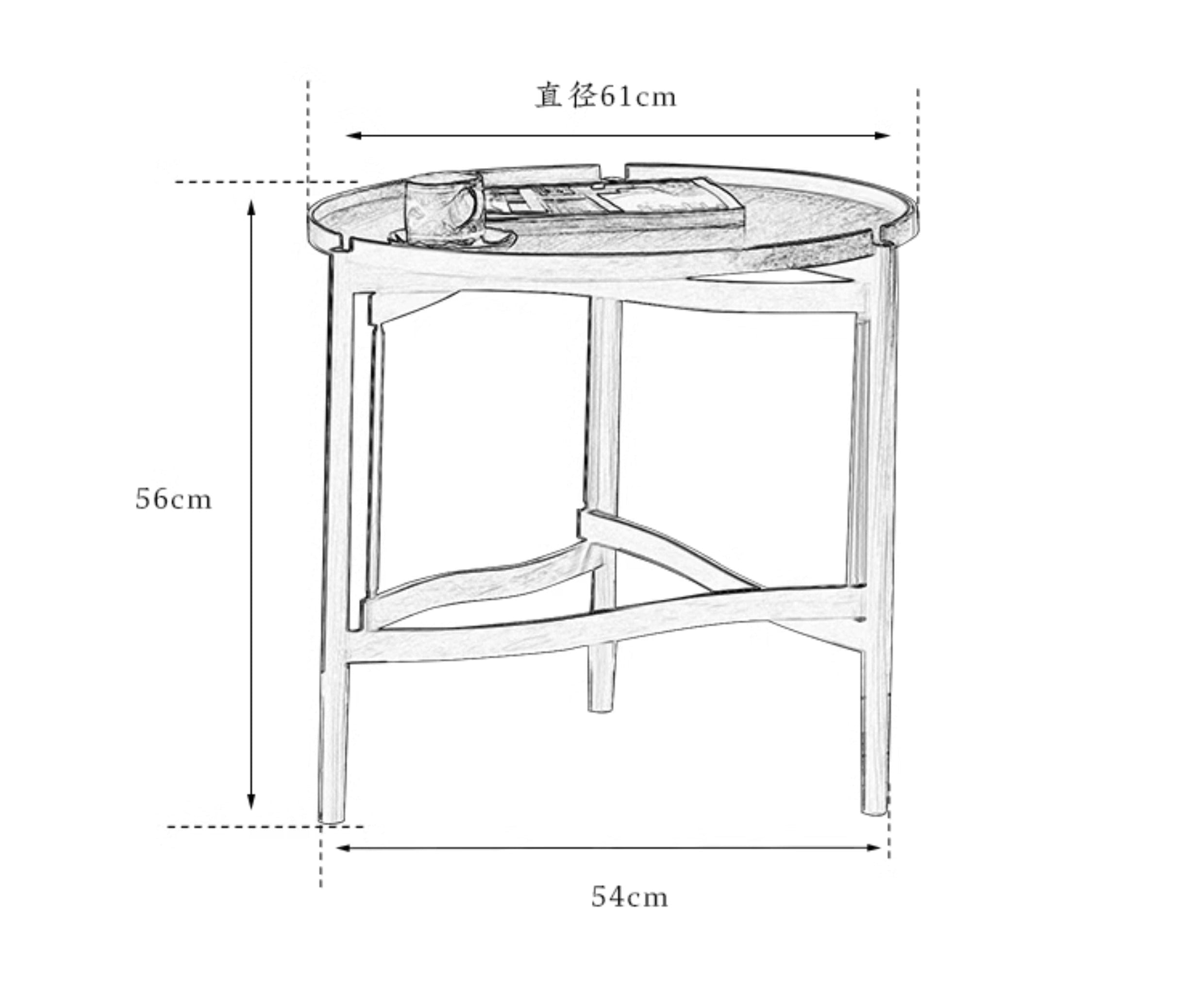 hans tray table, solid wood side table, detachable tea table, nordic style table, handcrafted furniture, piexlculpt studio, minimalist wooden furniture, organic design furniture, solid wood round table