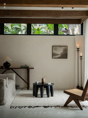 claw coffee table, solid wood coffee table, sculptural wood table, organic form table, handcrafted furniture, wabi sabi furniture, piexlculpt studio, round wooden table, low wood table, designer furniture