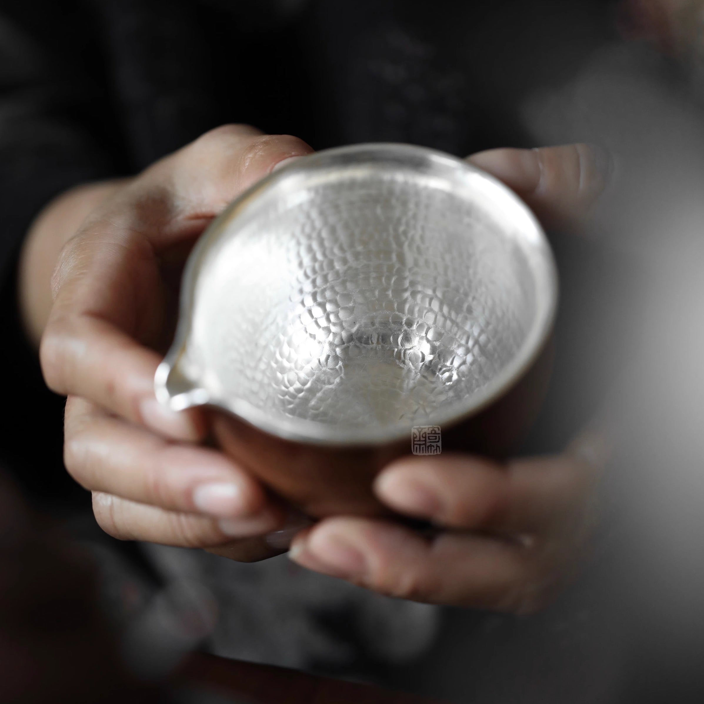 bamboo root tea cup, fair cup, gongdao cup, silver edge tea pitcher, handcrafted tea accessories, wooden tea ware, Japanese tea ceremony, Chinese tea set, handmade tea pitcher, artisanal teaware, Piexlculpt Studio