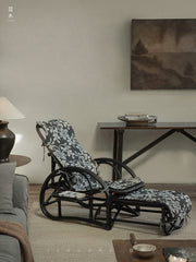 rattan recliner, rattan lounge chair, handwoven rattan furniture, vintage rattan chair, bamboo recliner, natural rattan seat, handcrafted rattan lounger, boho rattan furniture, southeast asian furniture