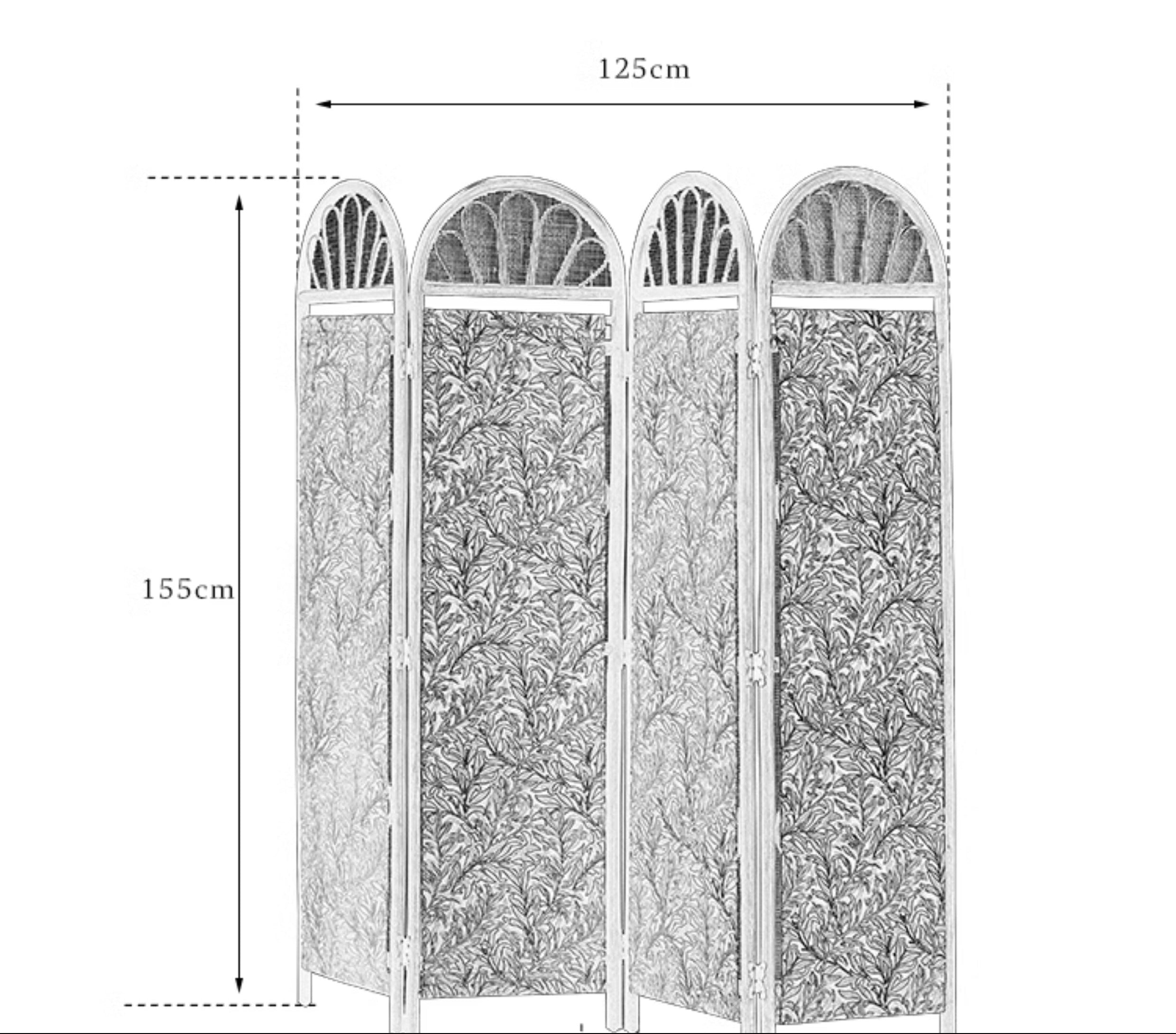 rattan folding screen, natural room divider, rattan privacy screen, handmade partition, woven home decor, rattan furniture, bohemian interior