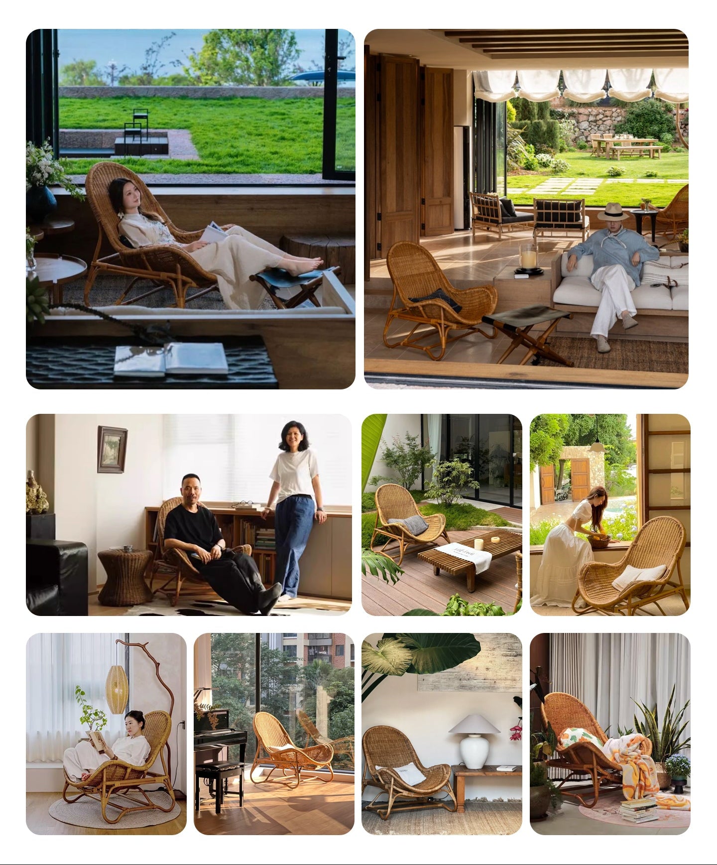 rattan lounge chair, rattan recliner, handwoven chair, natural rattan furniture, designer rattan chair, handmade lounge chair, bohemian home decor