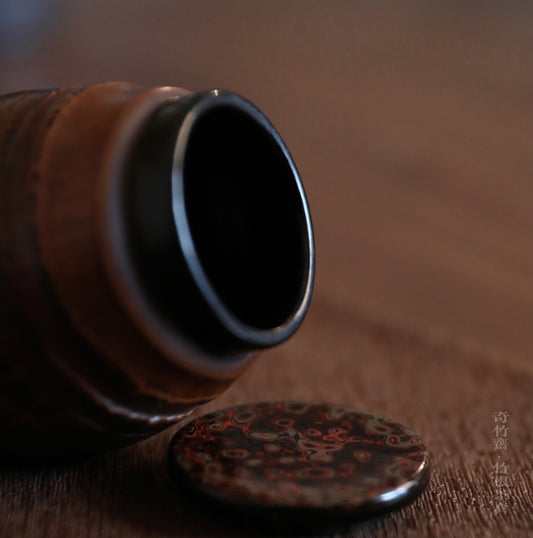 Bamboo Root Tea Caddy