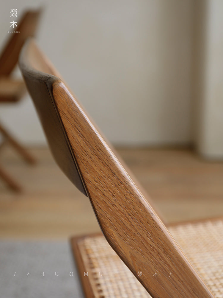 Chandigarh chair, rattan wood furniture, modernist wooden furniture, handwoven armchair, solid wood dining chair, minimalist home decor, mid-century design