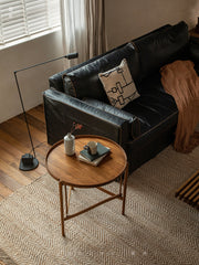 hans tray table, solid wood side table, detachable tea table, nordic style table, handcrafted furniture, piexlculpt studio, minimalist wooden furniture, organic design furniture, solid wood round table