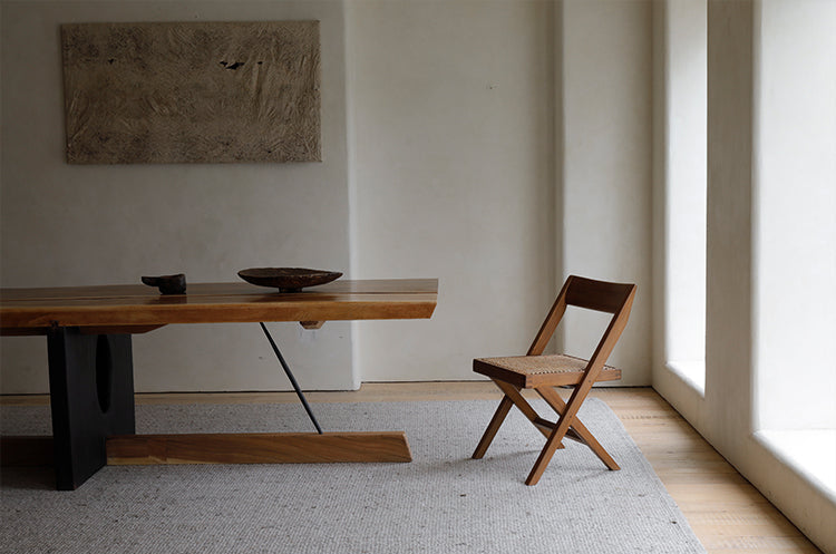 Chandigarh chair, rattan wood furniture, modernist wooden furniture, handwoven armchair, solid wood dining chair, minimalist home decor, mid-century design