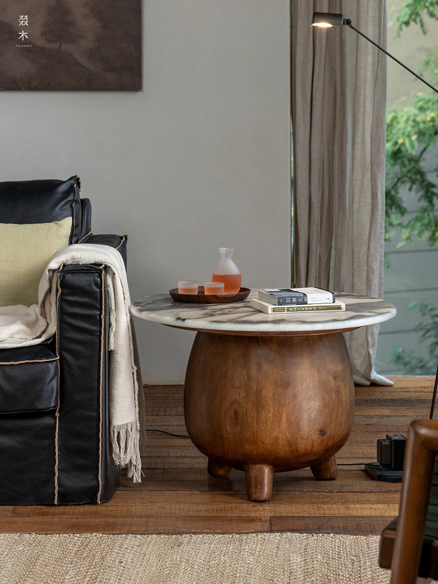 organic timber pillar, solid wood pedestal stand, rustic display table, handcrafted wooden pedestal, natural wood furniture, minimalist timber accent, wabi-sabi furniture, Piexlculpt studio