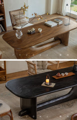 koi table, sculptural wood table, solid wood tea table, organic furniture, handcrafted furniture, piexlculpt studio, wabi sabi furniture, japanese design table, long wooden desk, art furniture