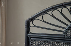 rattan screen, rattan room divider, handwoven privacy screen, vintage rattan furniture, folding rattan partition, natural rattan decor, handcrafted room divider, boho rattan screen, japanese wabi-sabi decor