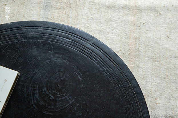 claw coffee table, solid wood coffee table, sculptural wood table, organic form table, handcrafted furniture, wabi sabi furniture, piexlculpt studio, round wooden table, low wood table, designer furniture