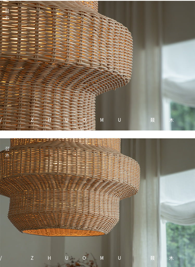 rattan floor lamp, handwoven rattan light, sculptural rattan lamp, pagoda floor lamp, bamboo lighting, natural rattan decor, artisan rattan lamp, southeast asian furniture, wabi-sabi lamp