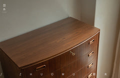 teak dresser, seven drawer chest, mid century furniture, solid teak cabinet, teak chest of drawers, danish modern storage, teak tall dresser, handcrafted wood furniture, piexl sculpt studio