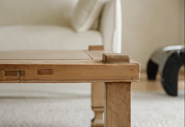sora coffee table, reclaimed wood furniture, square coffee table, wabi sabi wood table, japanese minimalist decor, rustic low table, handcrafted wooden table, piexlculpt studio, zen furniture, natural oak finish