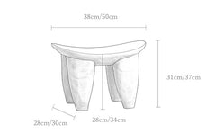 senufo stool, milk stool, african wooden stool, handcarved solid wood stool, wabi sabi furniture, minimalist wood decor, handcrafted accent stool, tribal design furniture, piexlculpt studio, small wood bench