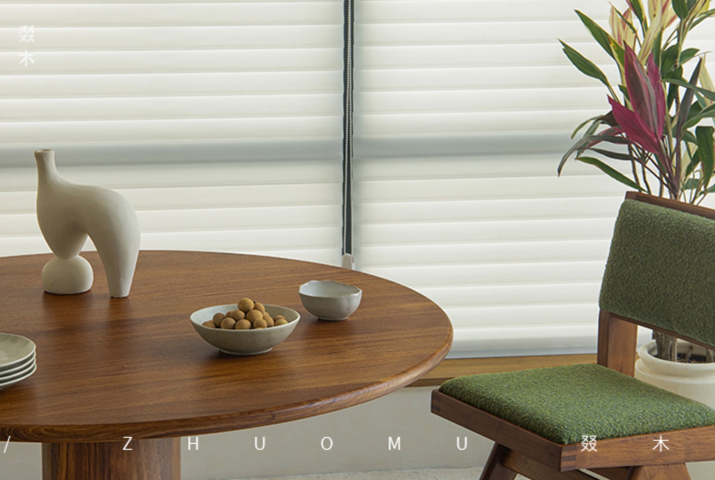 jester round dining table, sculptural dining table, solid wood table, wabi sabi furniture, piexlculpt studio, japanese minimalist furniture, mid century modern table, small space dining, handcrafted wood table, round wooden dining table