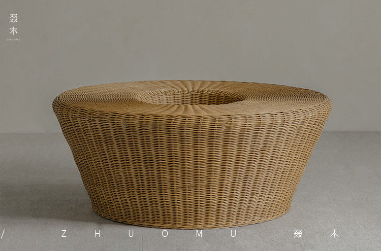 rattan tea set, rattan table and chairs, handwoven rattan furniture, round rattan table, bamboo tea table set, natural rattan decor, japanese tatami furniture, boho rattan furniture, artisan rattan set