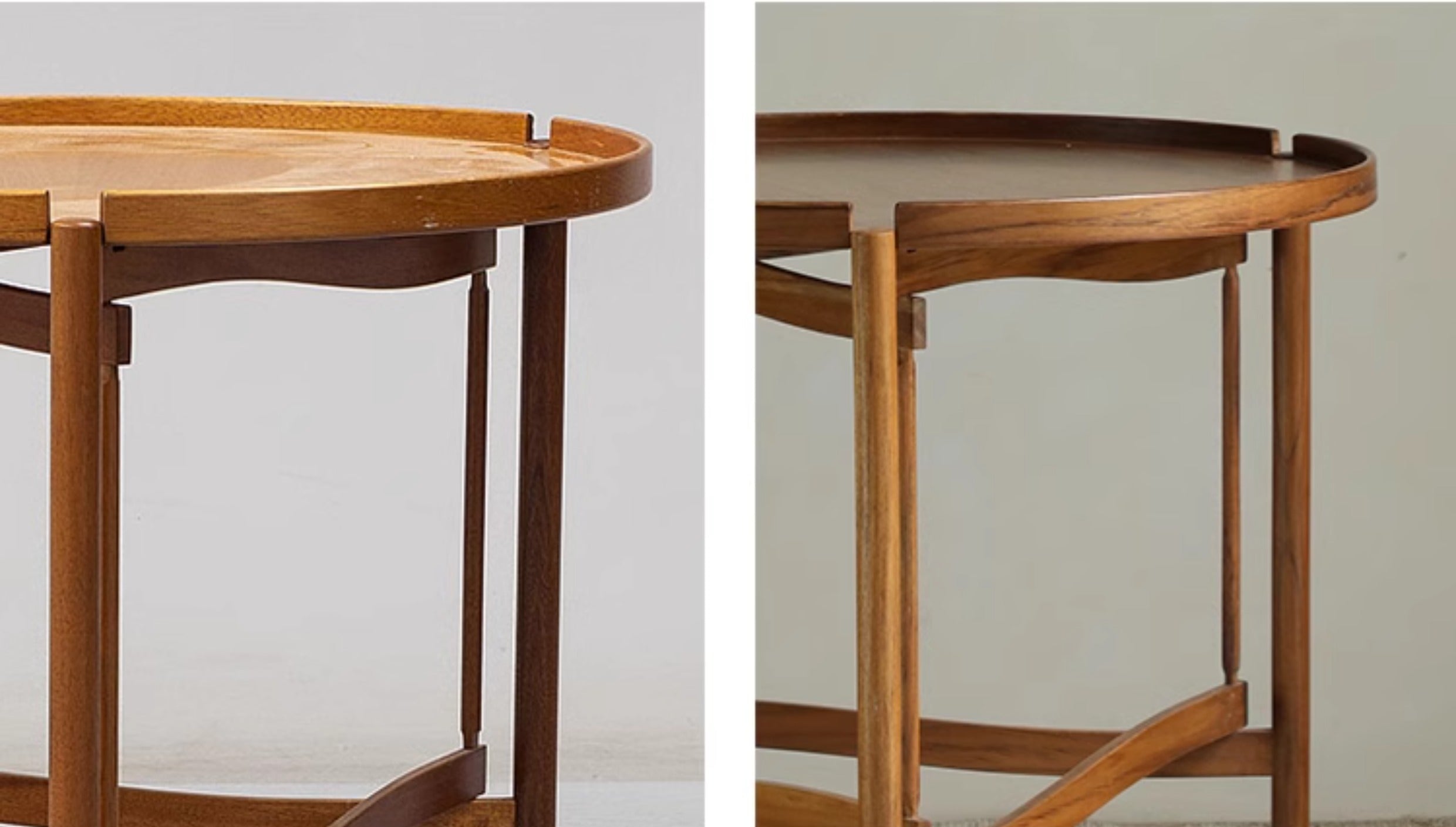 hans tray table, solid wood side table, detachable tea table, nordic style table, handcrafted furniture, piexlculpt studio, minimalist wooden furniture, organic design furniture, solid wood round table