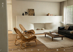 rattan lounge chair, rattan recliner, handwoven chair, natural rattan furniture, designer rattan chair, handmade lounge chair, bohemian home decor