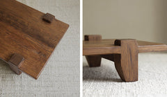 wabi tea tray, solid wood tea board, gongfu tea tray, japanese wabi sabi decor, piexlculpt studio, minimalist wood tray, zen tea table accessory, rustic wood serving board, handcrafted tea ceremony set, wooden tea display