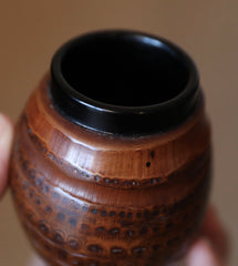 Bamboo Root Tea Caddy